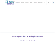 Tablet Screenshot of glutendetective.com